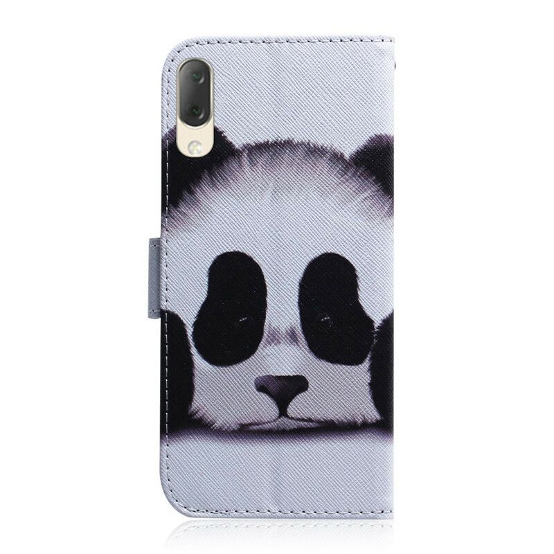 Læder Cover Sony Xperia L3 Panda Ansigt