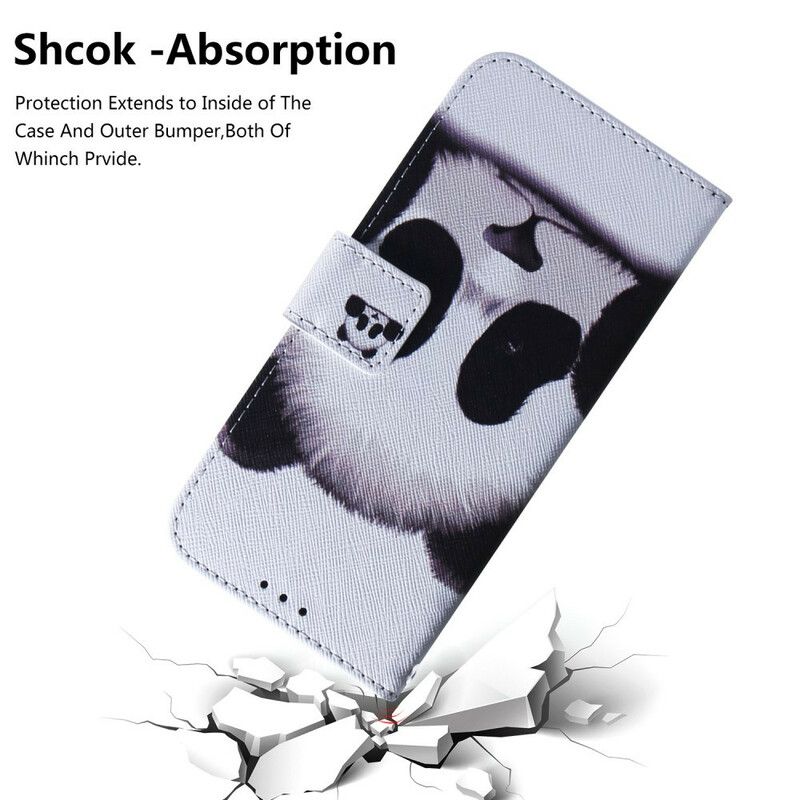 Læder Cover Sony Xperia L3 Panda Ansigt