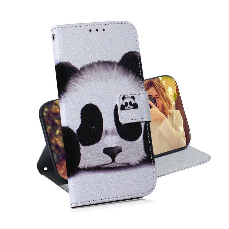 Læder Cover Sony Xperia L3 Panda Ansigt