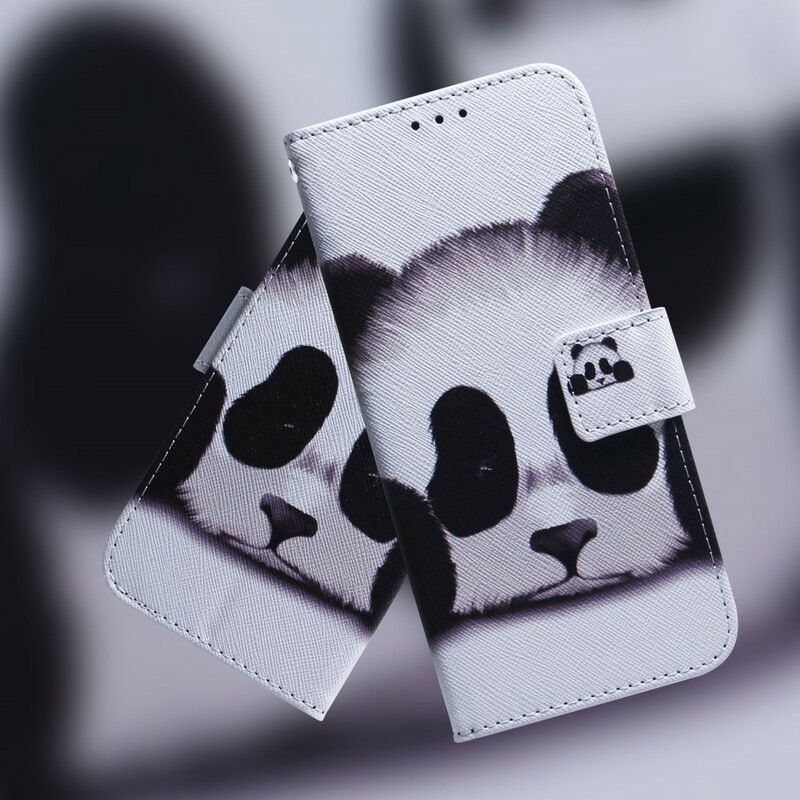 Læder Cover Sony Xperia L3 Panda Ansigt