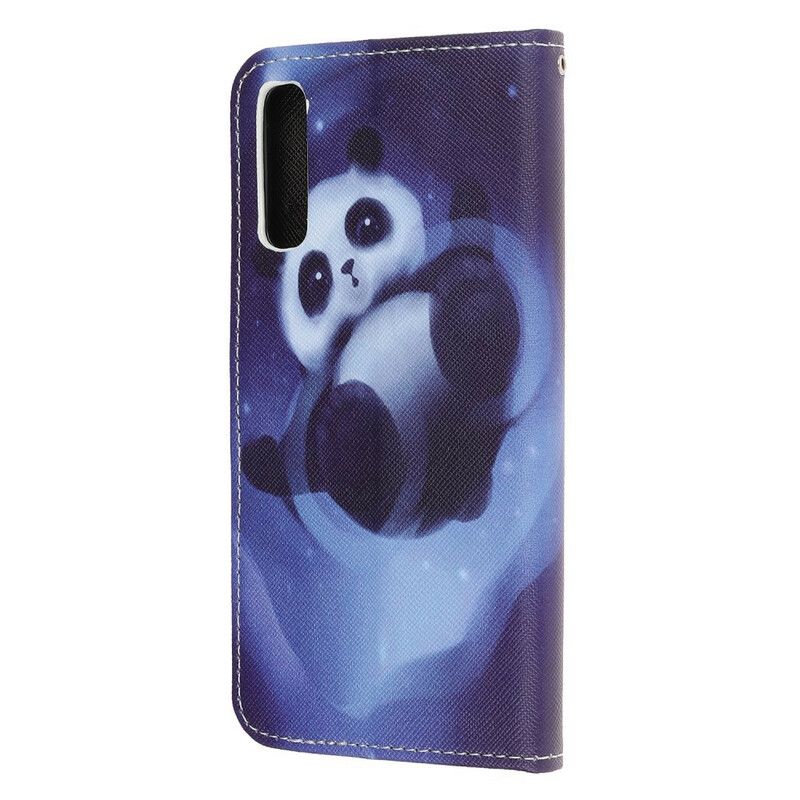 Flip Cover Huawei P Smart S Med Snor Thong Space Panda