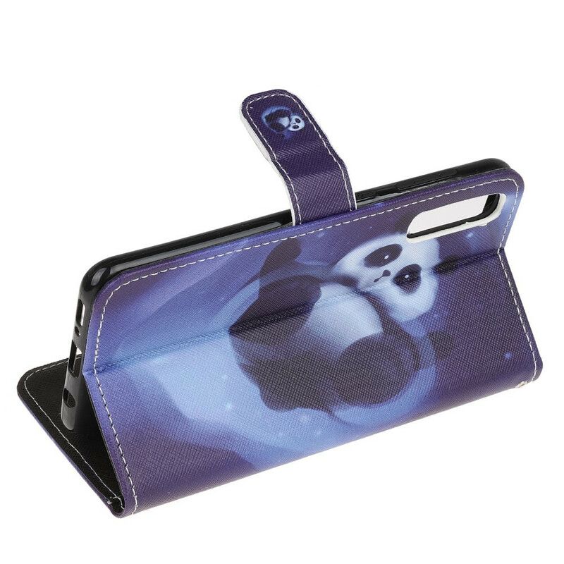Flip Cover Huawei P Smart S Med Snor Thong Space Panda