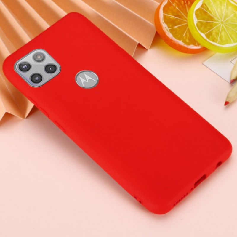 Cover Moto G 5G Flydende Silikonedesign Med Snor