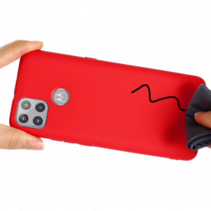 Cover Moto G 5G Flydende Silikonedesign Med Snor