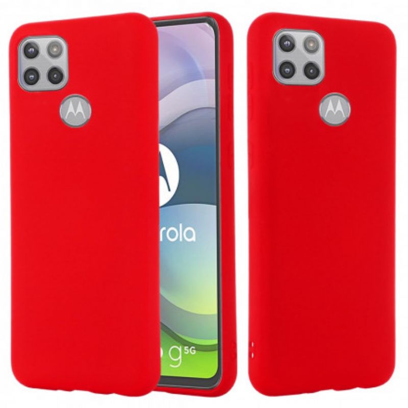 Cover Moto G 5G Flydende Silikonedesign Med Snor
