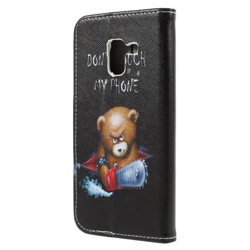 Flip Cover Samsung Galaxy A8 2018 Farlig Bjørn