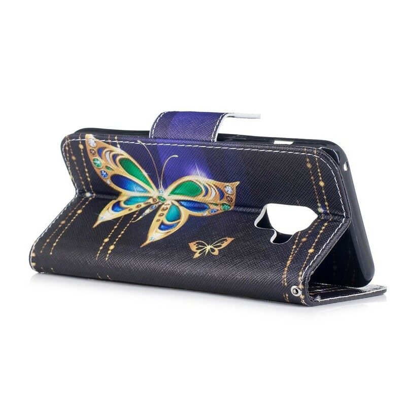 Flip Cover Samsung Galaxy A8 2018 Magisk Sommerfugl