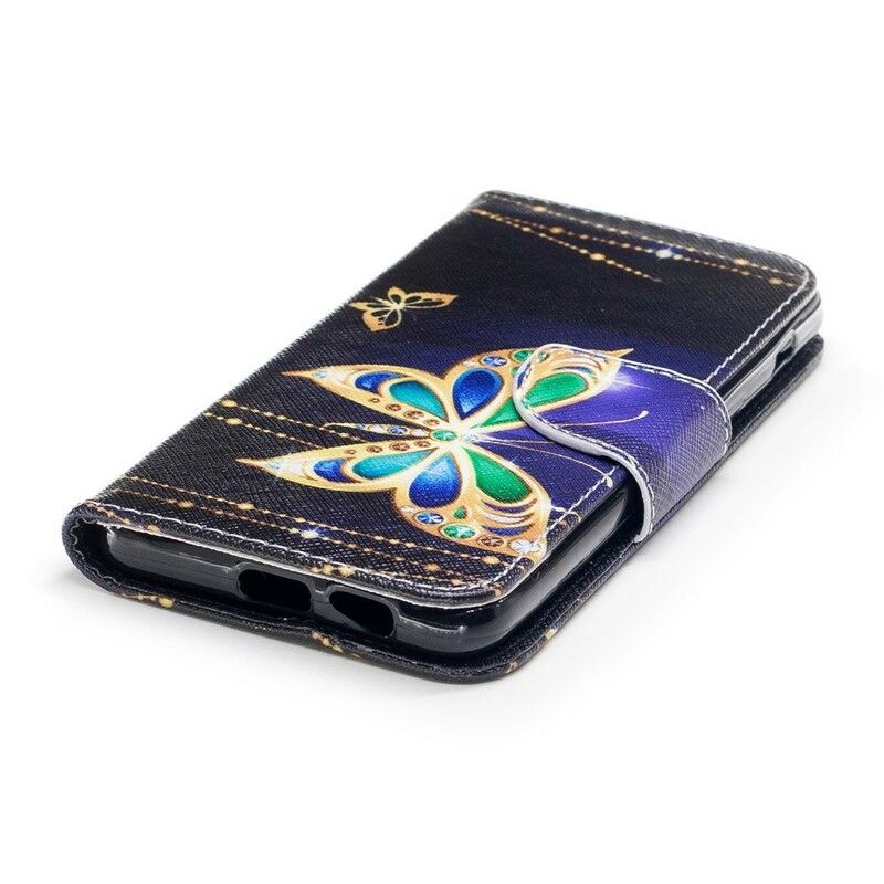 Flip Cover Samsung Galaxy A8 2018 Magisk Sommerfugl