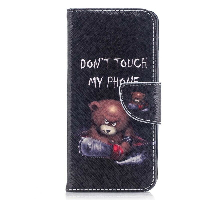 Læder Cover Samsung Galaxy A8 2018 Farlig Bjørn