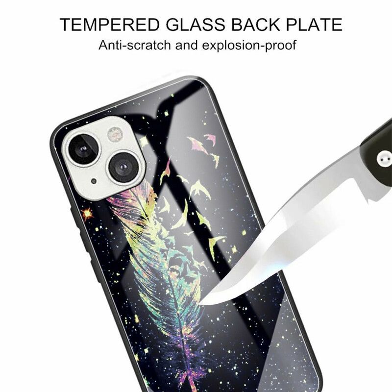 Cover iPhone 13 Mini Hærdet Glasfjer