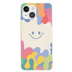 Cover iPhone 13 Mini Smilende Ansigt