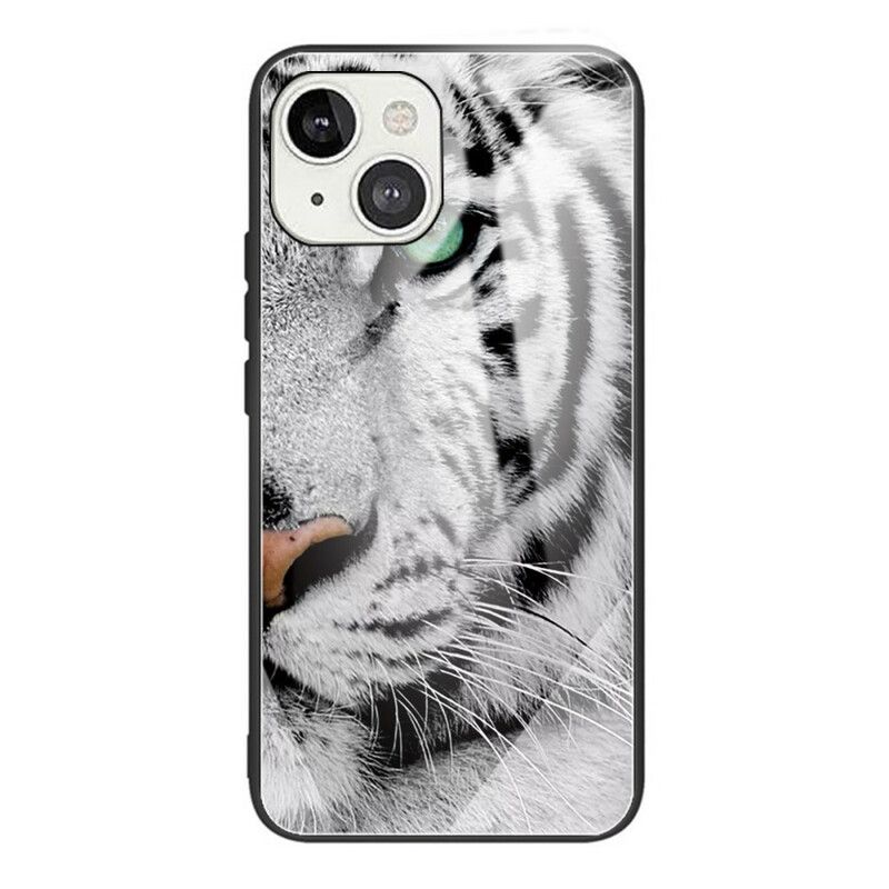 Cover iPhone 13 Mini Tiger Hærdet Glas