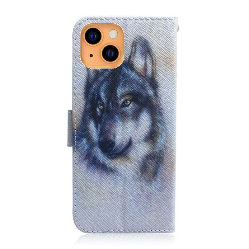 Flip Cover iPhone 13 Mini Hundeblik