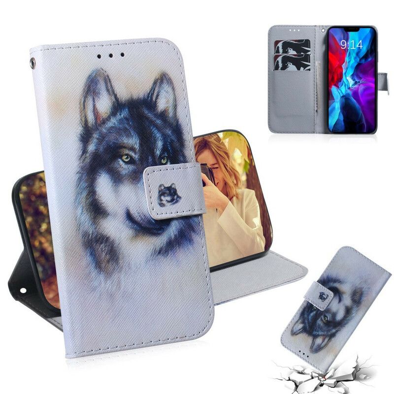 Flip Cover iPhone 13 Mini Hundeblik