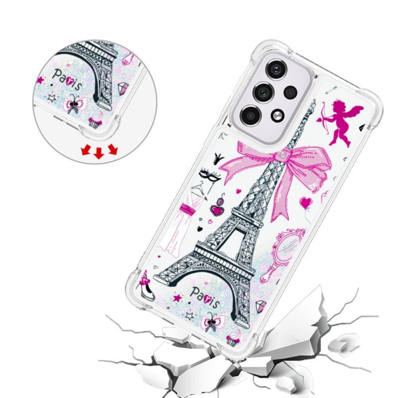Cover Samsung Galaxy A33 5G Eiffeltårnets Glitter
