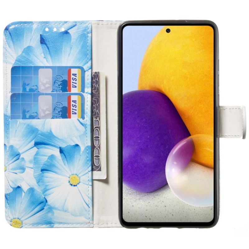 Læder Cover Samsung Galaxy A33 5G Blomsterstilen