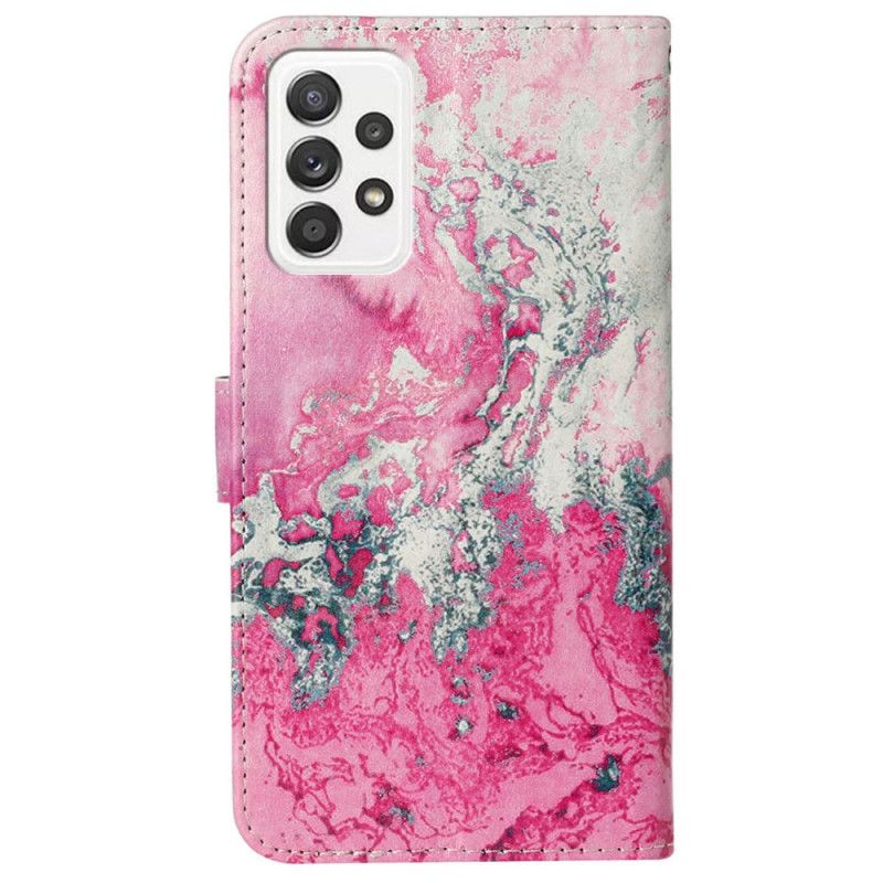 Læder Cover Samsung Galaxy A33 5G Marmorstilen