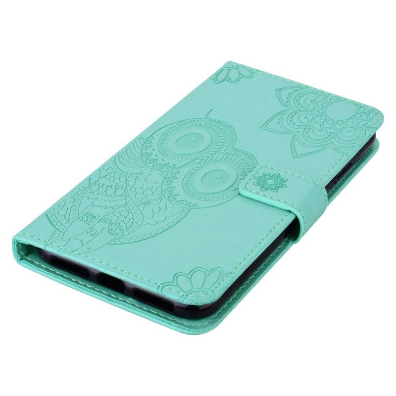 Læder Cover Samsung Galaxy A33 5G Ugle Mandala