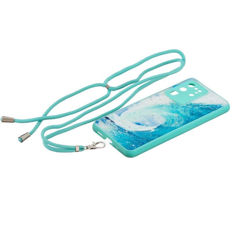 Cover Samsung Galaxy S20 Ultra Bølge Med Ledning