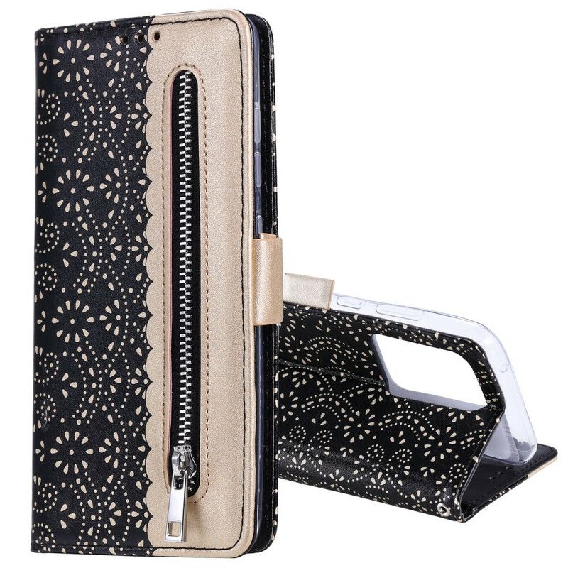 Flip Cover Samsung Galaxy S20 Ultra Med Snor Møntpung Med Blonderrem