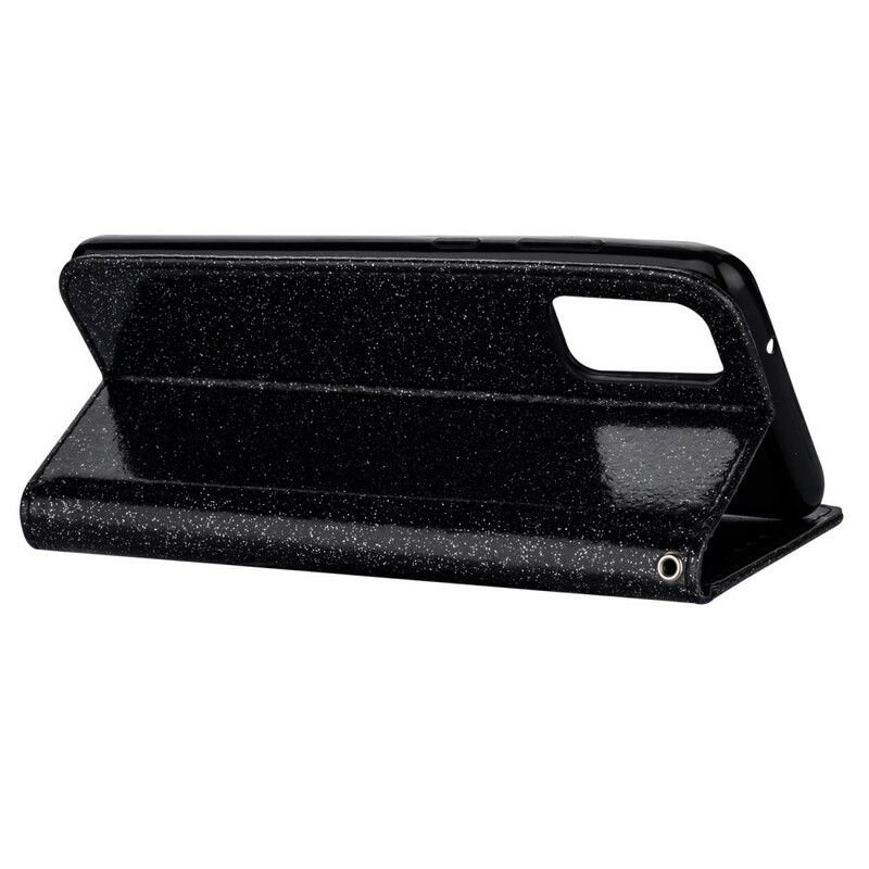 Flip Cover Samsung Galaxy S20 Ultra Pailletter Møntpung