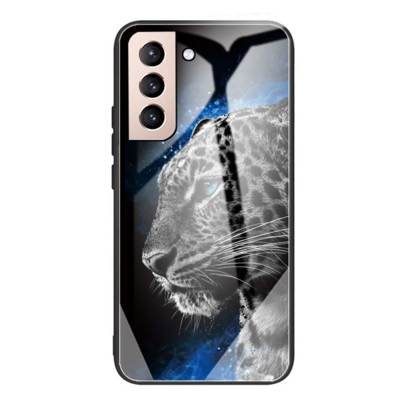 Cover Samsung Galaxy S22 5G Feline Face Hærdet Glas