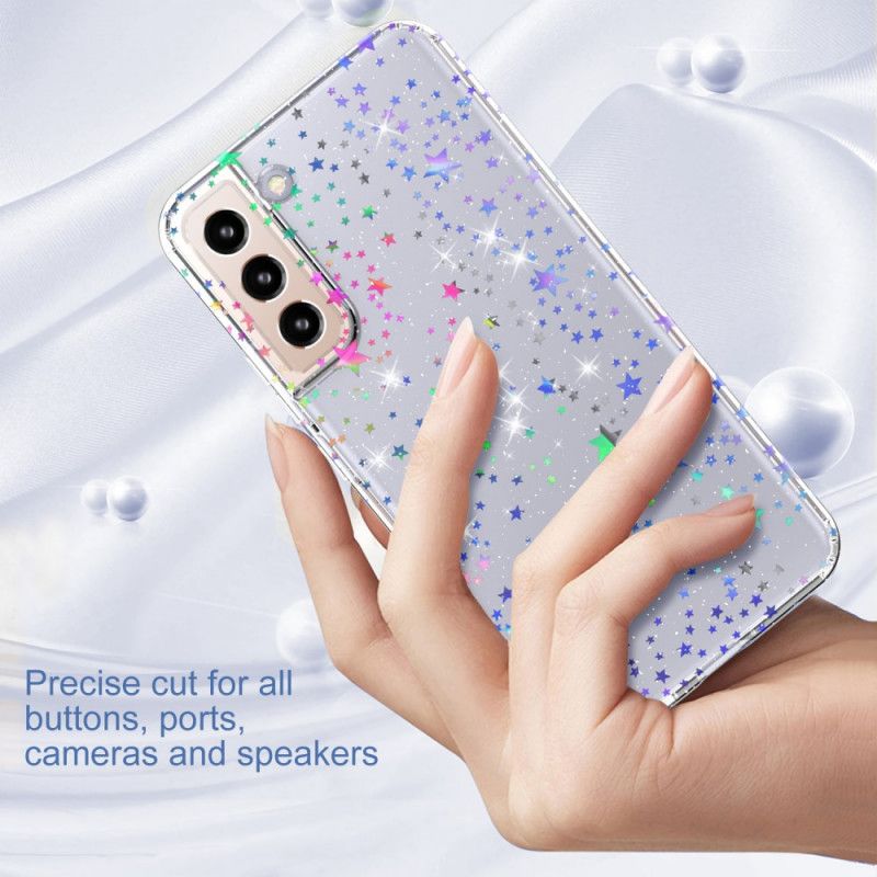 Cover Samsung Galaxy S22 5G Fleksible Silikonestjerner