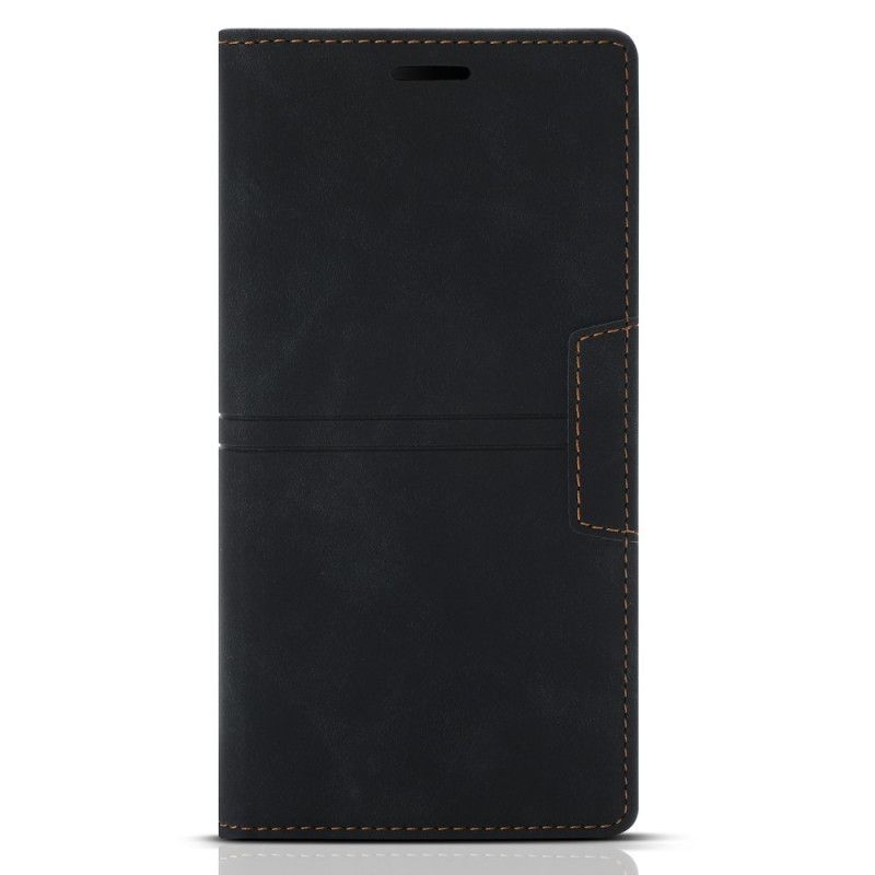 Cover Samsung Galaxy S22 5G Flip Cover Couture Magnetlås I Læderstil