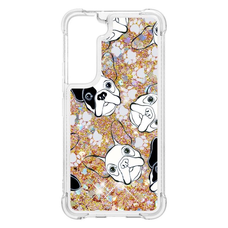 Cover Samsung Galaxy S22 5G Hr Glitter Dog