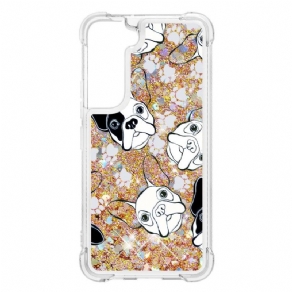 Cover Samsung Galaxy S22 5G Hr Glitter Dog