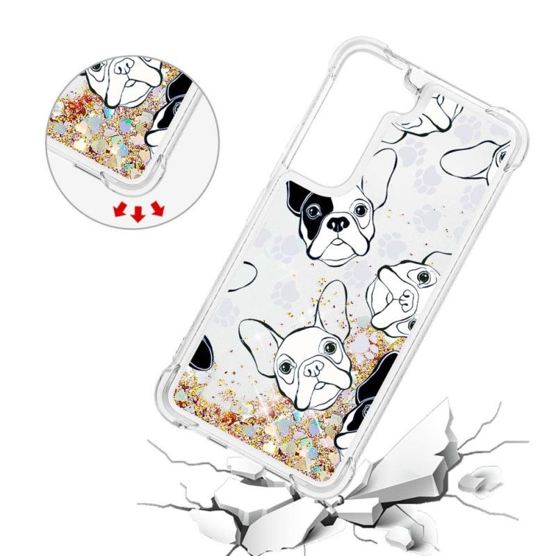 Cover Samsung Galaxy S22 5G Hr Glitter Dog