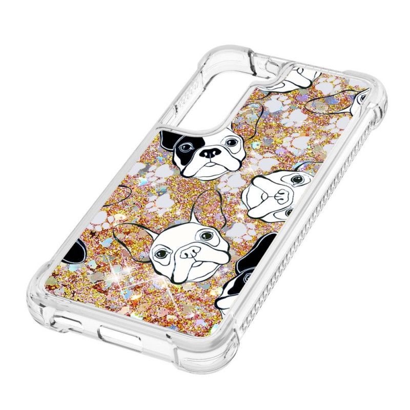 Cover Samsung Galaxy S22 5G Hr Glitter Dog