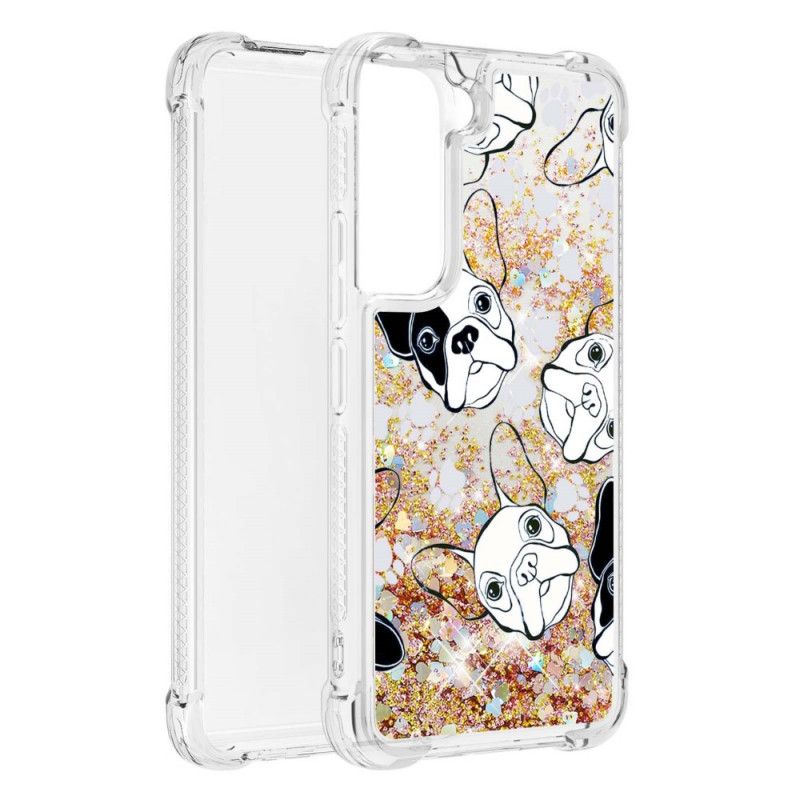 Cover Samsung Galaxy S22 5G Hr Glitter Dog