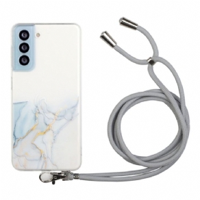 Cover Samsung Galaxy S22 5G Med Snor Med Marmorsnor