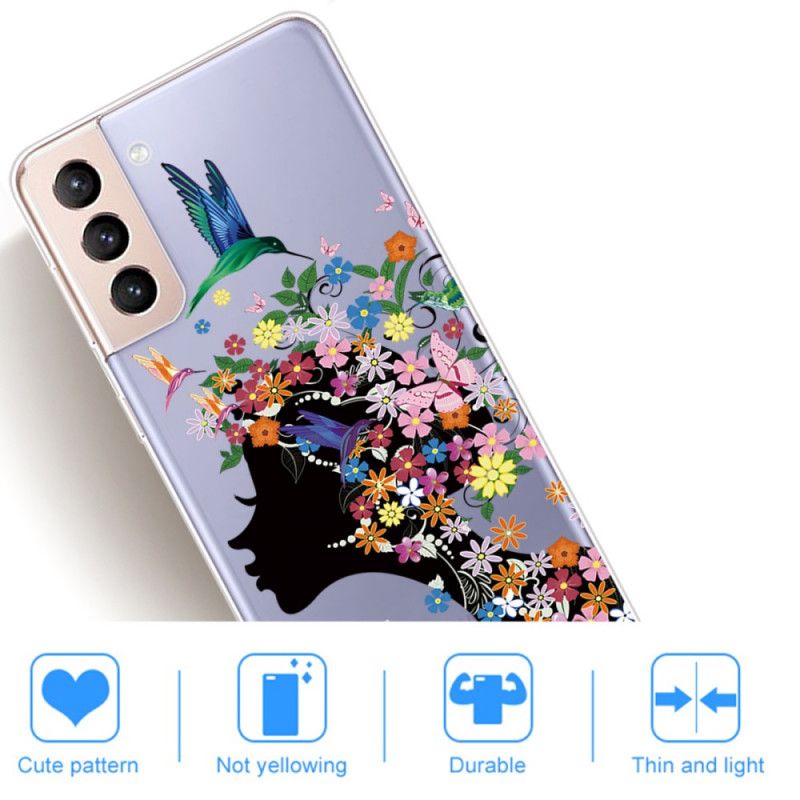 Cover Samsung Galaxy S22 5G Smukt Blomsterhoved