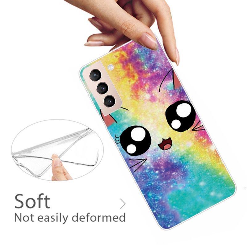 Cover Samsung Galaxy S22 5G Tegnefilm Kat
