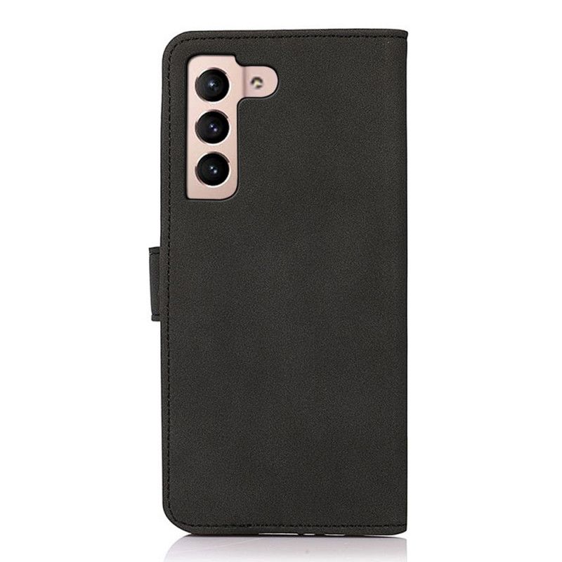 Læder Cover Samsung Galaxy S22 5G Lædereffekttekstur Khazneh
