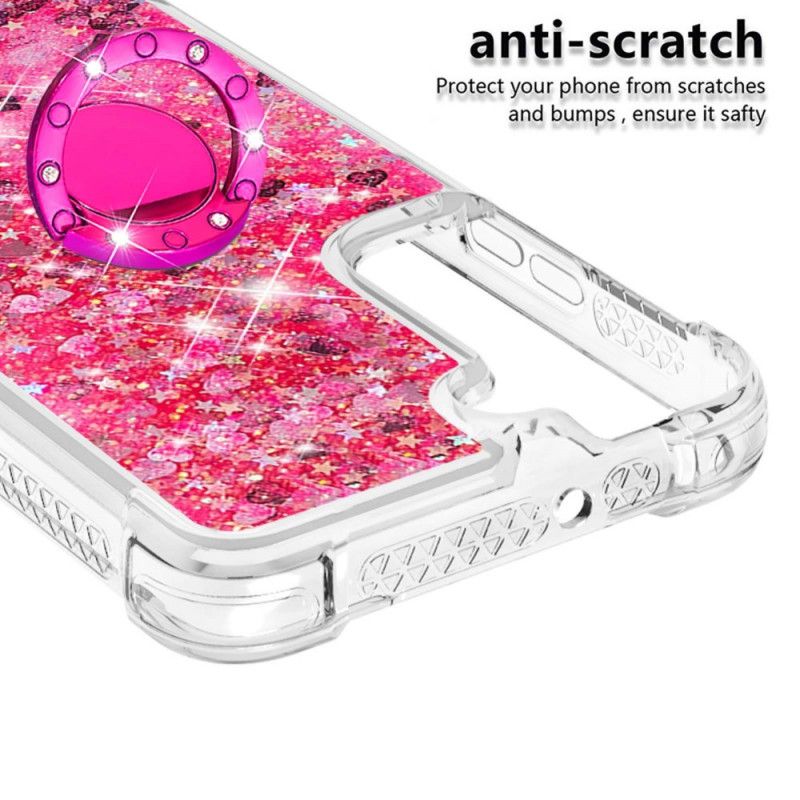 Mobilcover Samsung Galaxy S22 5G Pailletter Med Ringstøtte