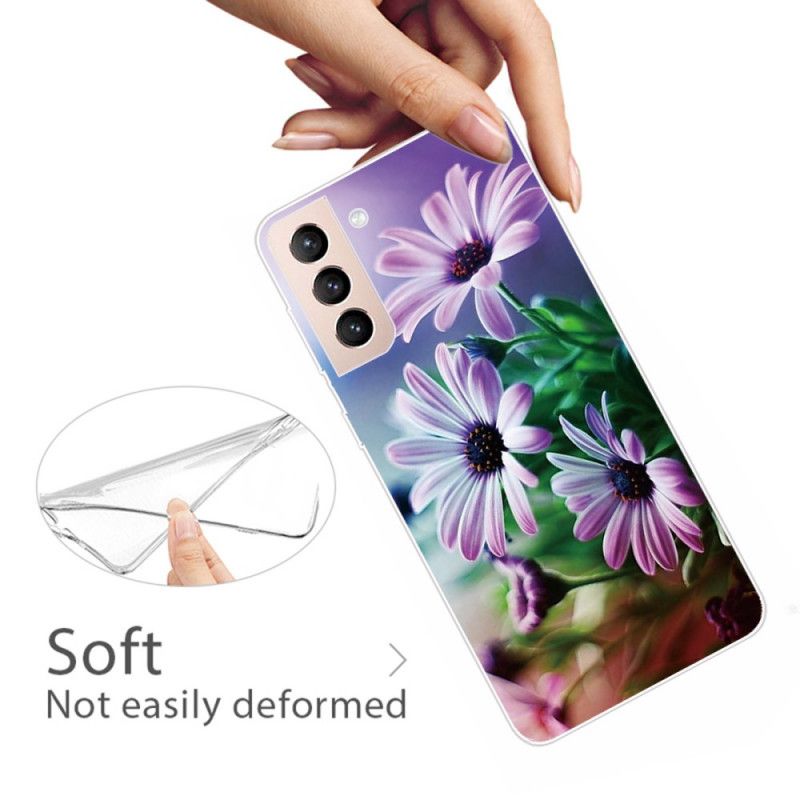 Mobilcover Samsung Galaxy S22 5G Realistiske Blomster