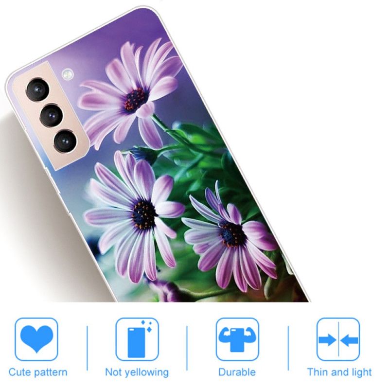 Mobilcover Samsung Galaxy S22 5G Realistiske Blomster