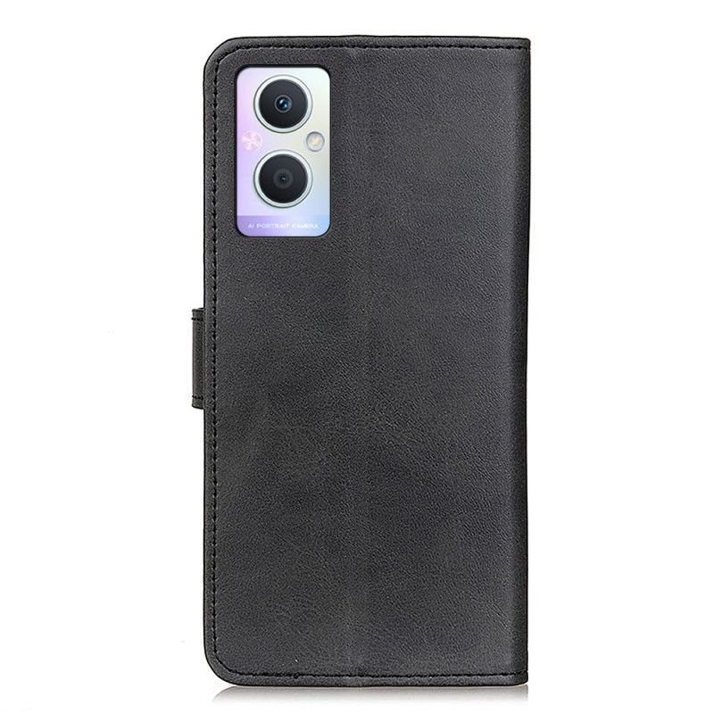 Flip Cover Oppo Reno 8 Lite Mat Læderstil