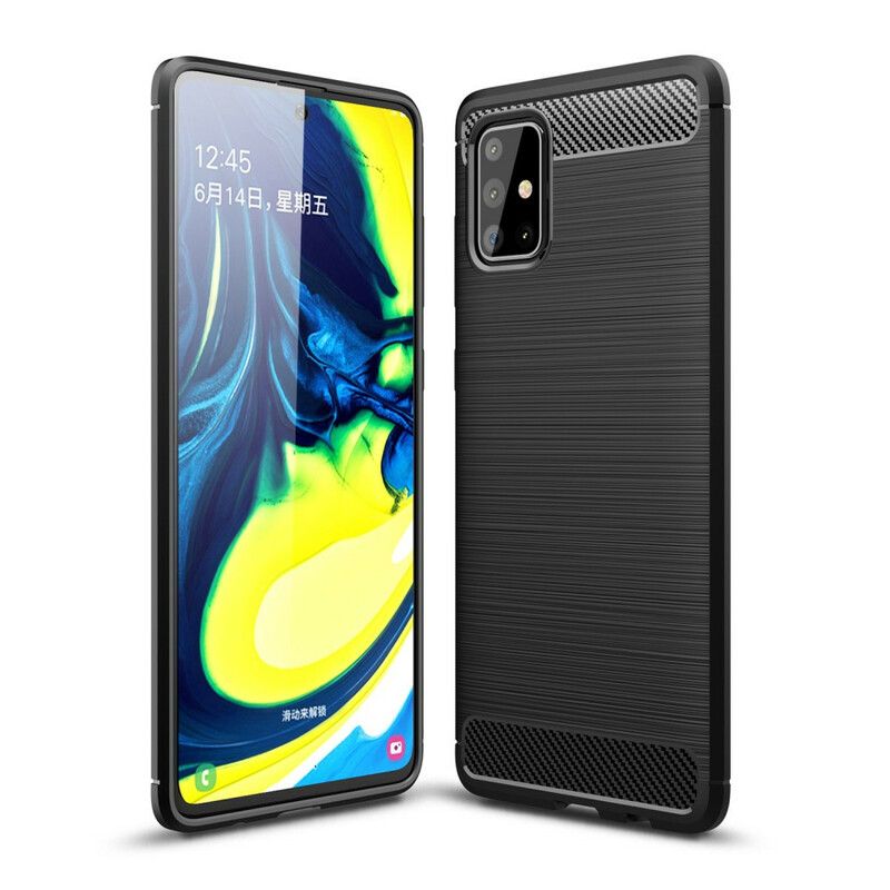 Cover Samsung Galaxy A71 Børstet Kulfiber
