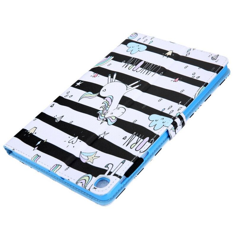 Flip Cover Samsung Galaxy Tab A7 Lite Enhjørning