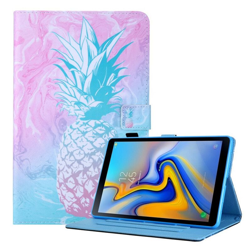 Læder Cover Samsung Galaxy Tab A7 Lite Ananas Design