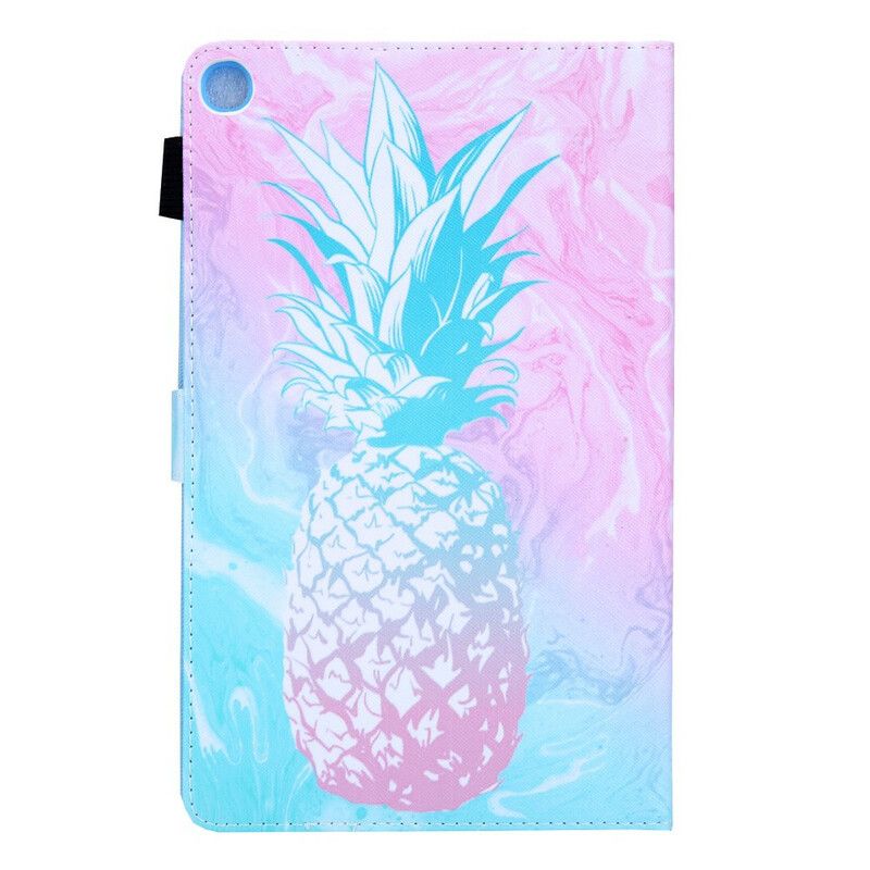 Læder Cover Samsung Galaxy Tab A7 Lite Ananas Design