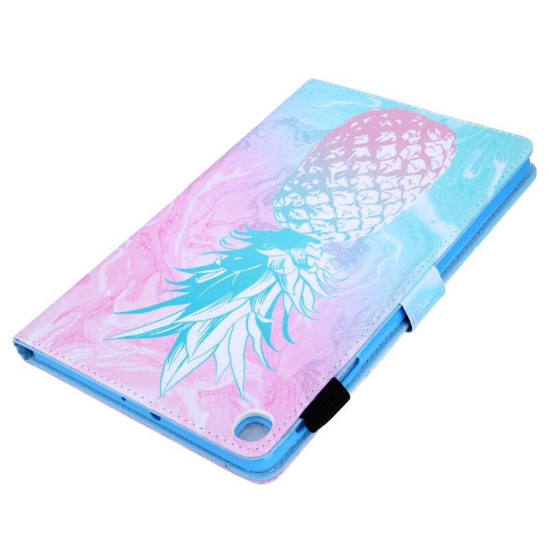 Læder Cover Samsung Galaxy Tab A7 Lite Ananas Design