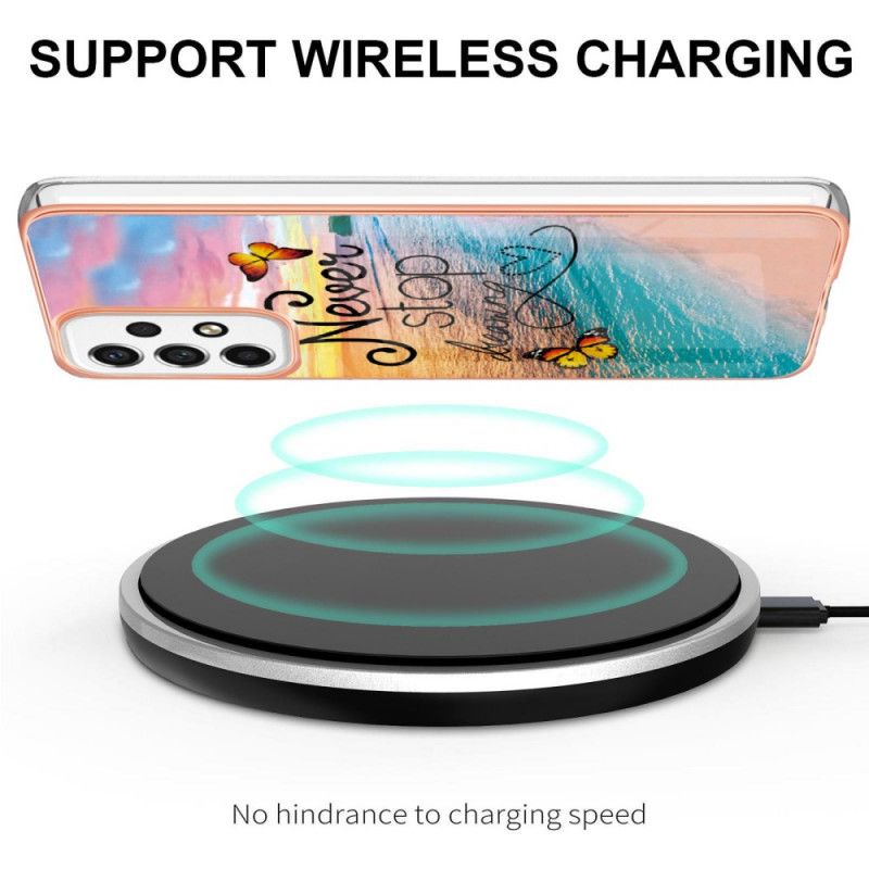 Cover Samsung Galaxy A53 5G Hold Aldrig Op Med At Drømme Om Sommerfugle