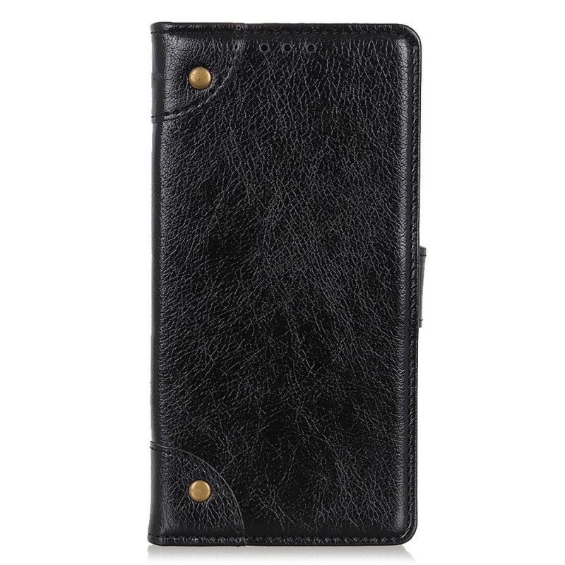 Flip Cover Sony Xperia 1 IV Nappa Læderstil Med Nitter