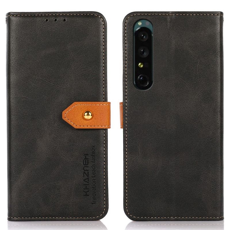 Læder Cover Sony Xperia 1 IV Med Khazneh Rem