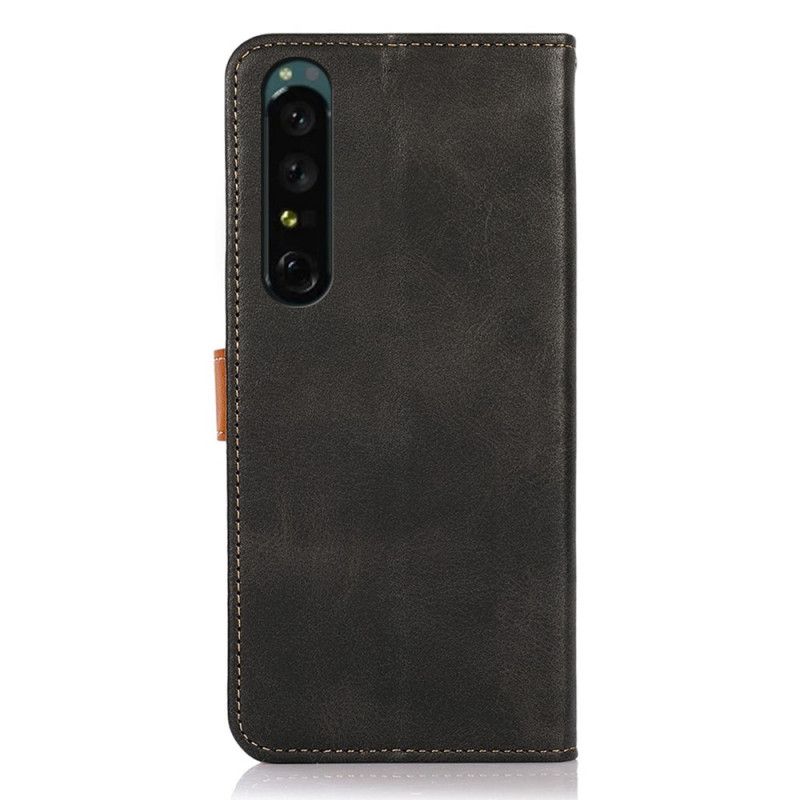 Læder Cover Sony Xperia 1 IV Med Khazneh Rem